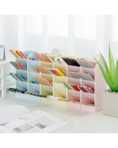 Custom desk stationary accessories Plastic Pen organizer Pencil stand holder for Home Office