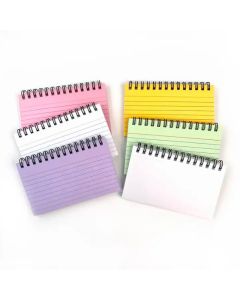 Wholesale color school composition pp hard cover dotted weekly planner notebook to do list stationary notes memo spiral notepad