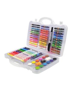 65 pcs back to school stationary set paint art stationery crayons kids set